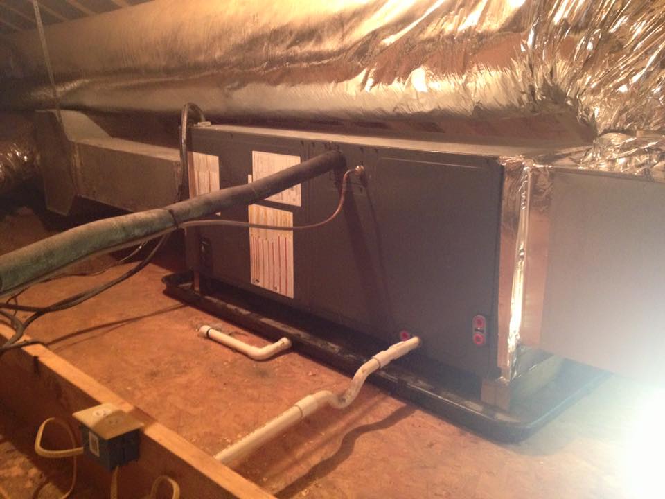 hvac unit in attic